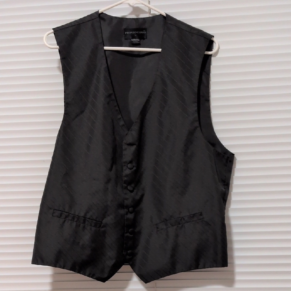 Pronto Uomo Elegant Black Vest